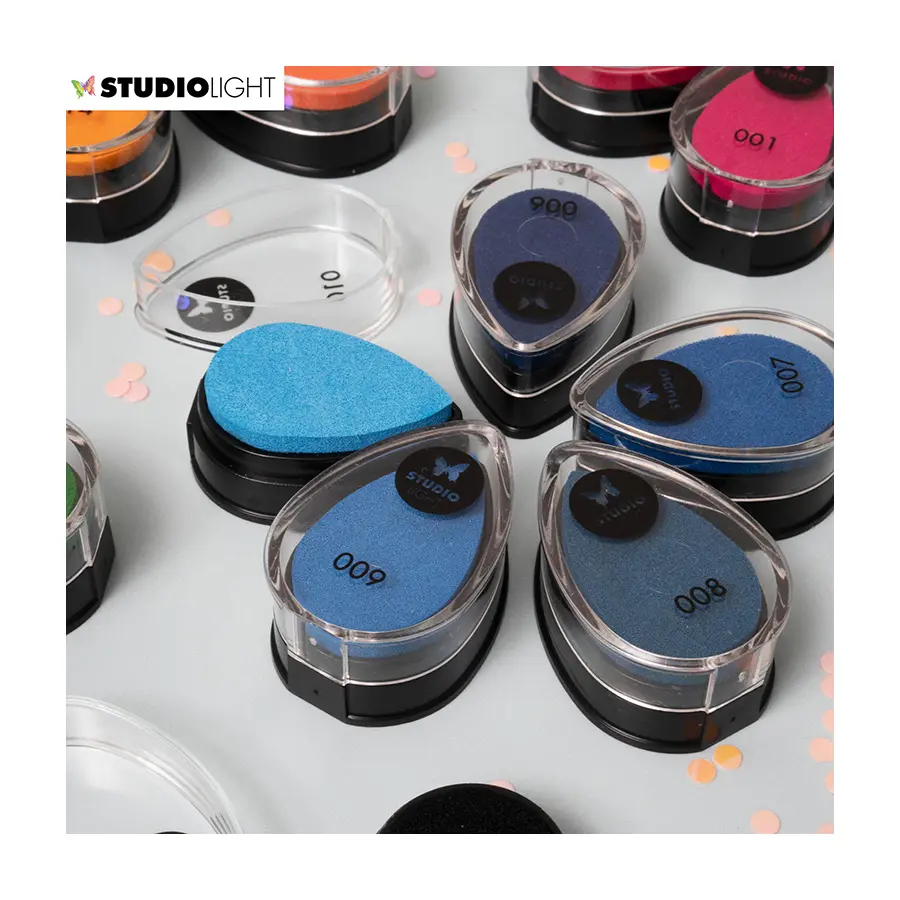 Inktkussens watergedragen blauw