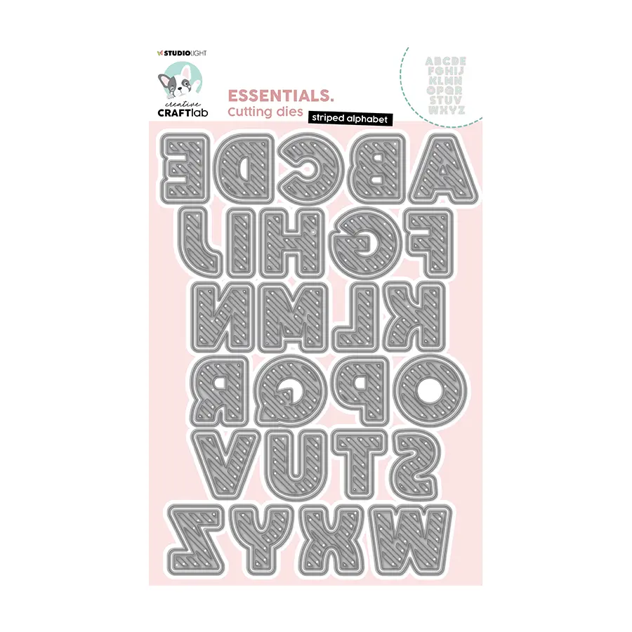 Stansmal striped alphabet