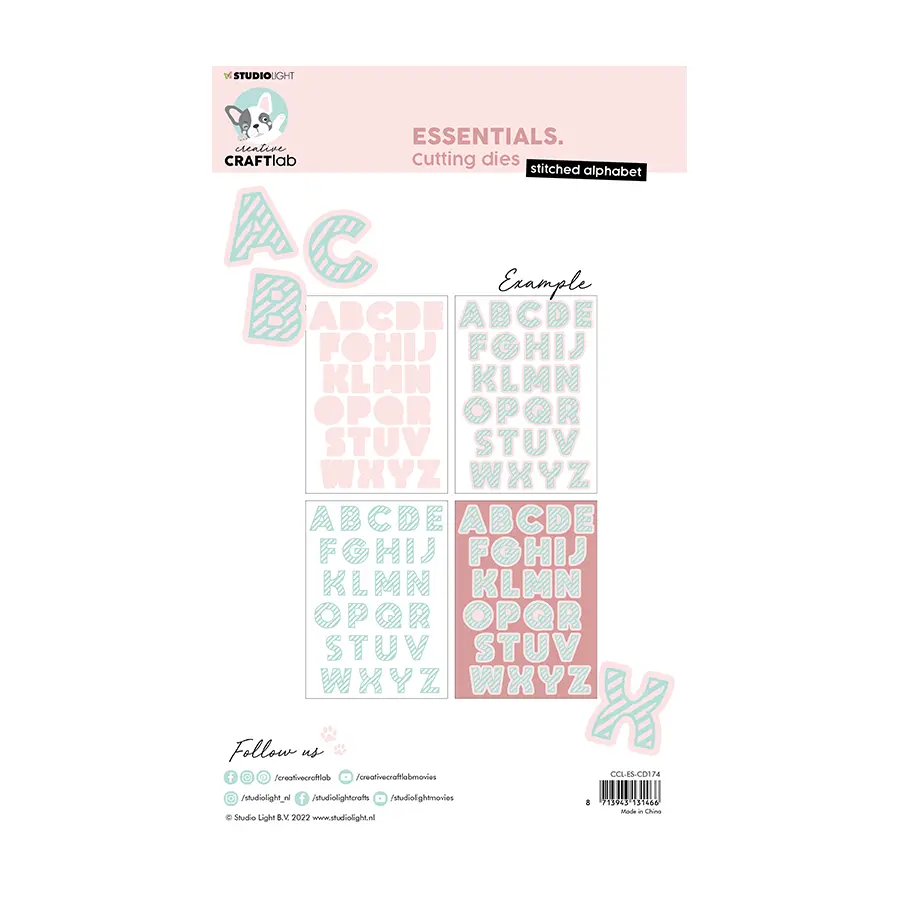 Stansmal striped alphabet - Afbeelding 2