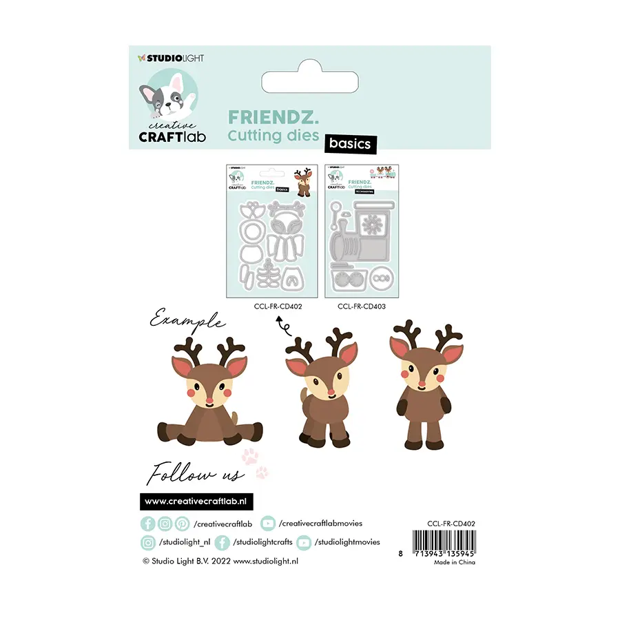 Stansmal Friendz rendier Rudi - Afbeelding 2