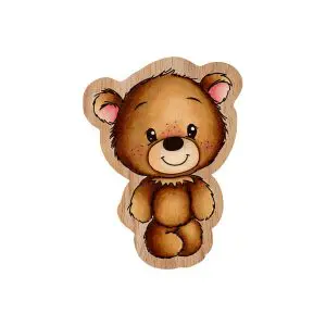 Houten stempel Ted staand