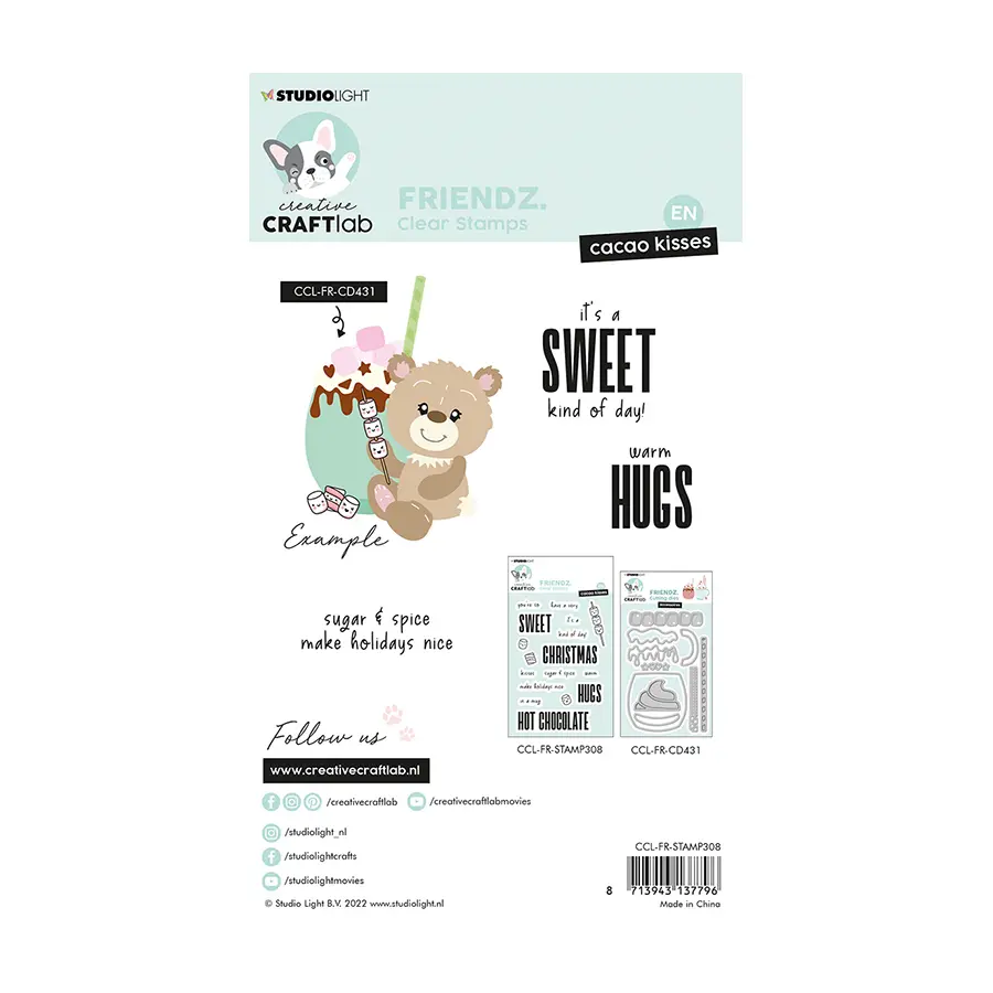 Stempel cacao kisses - Afbeelding 2