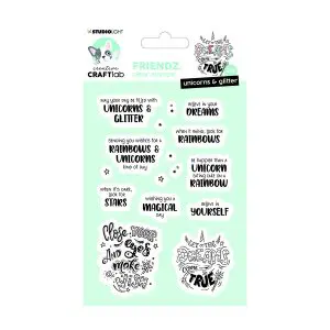 Stempel unicorns & glitter