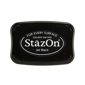 Inktkussen stazon jet black