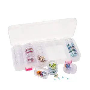 Opbergbox met 28 kleine potjes