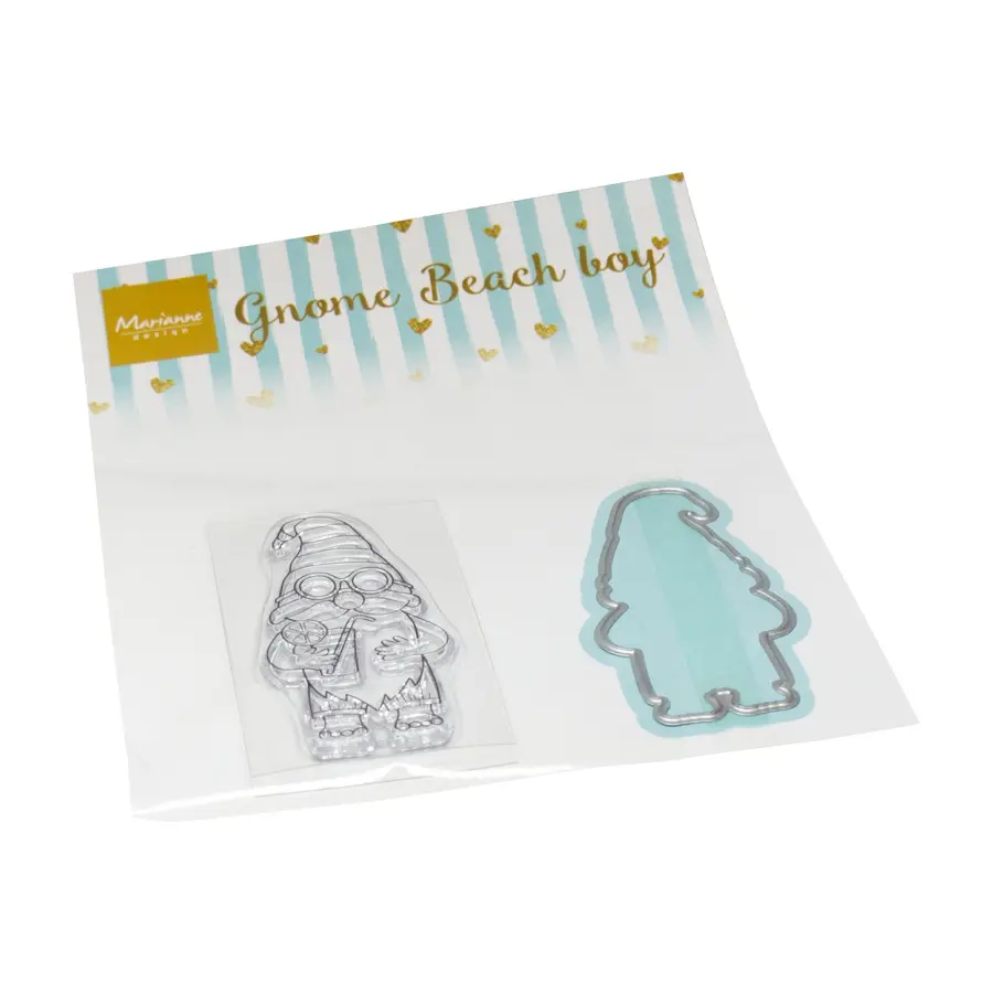 Stempel gnomes beach boy