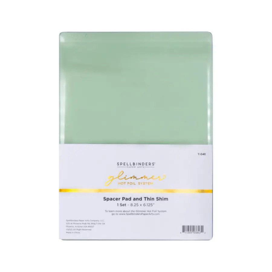 Glimmer hot foil machine pacer pad & thin shim