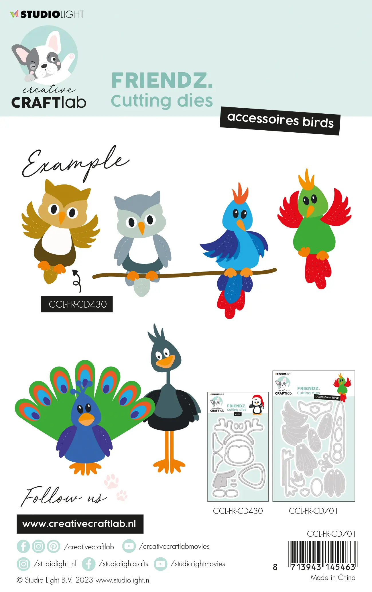 Stansmal Friendz accessoires birds - Afbeelding 2