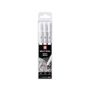 Gelpen wit 3 st.