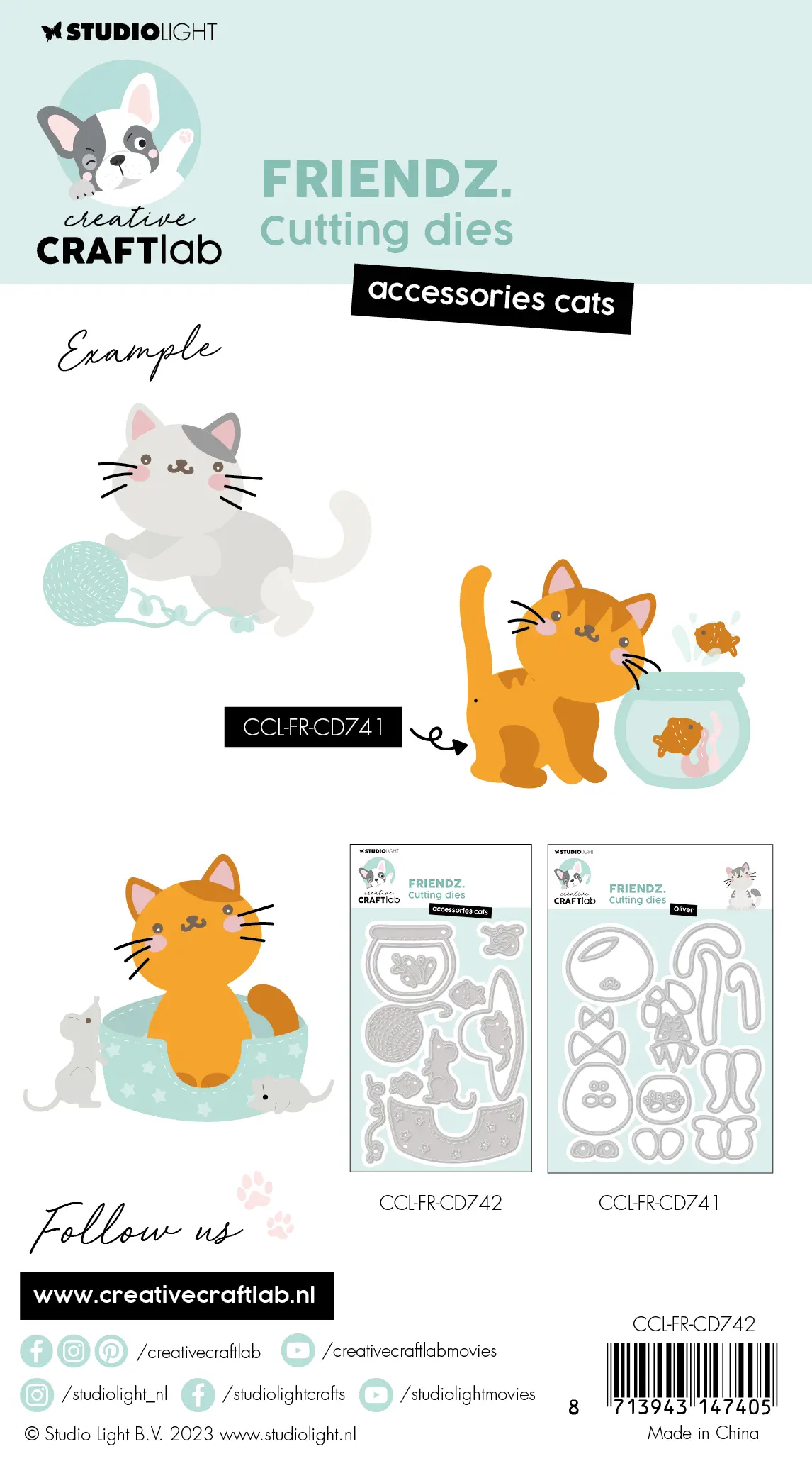 Stansmal Friendz accessoires cats - Afbeelding 2