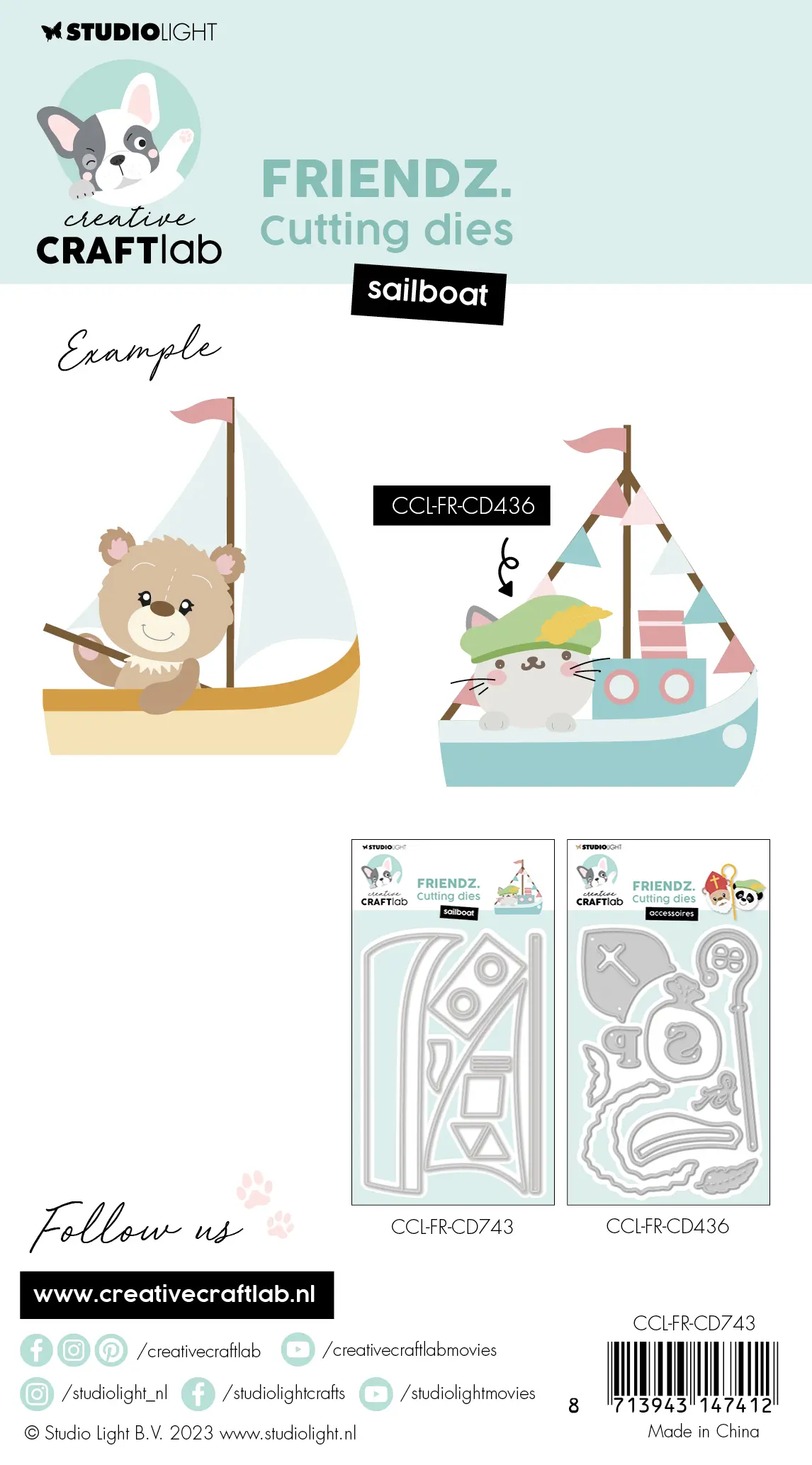 Stansmal Friendz accessoires sailboat - Afbeelding 2