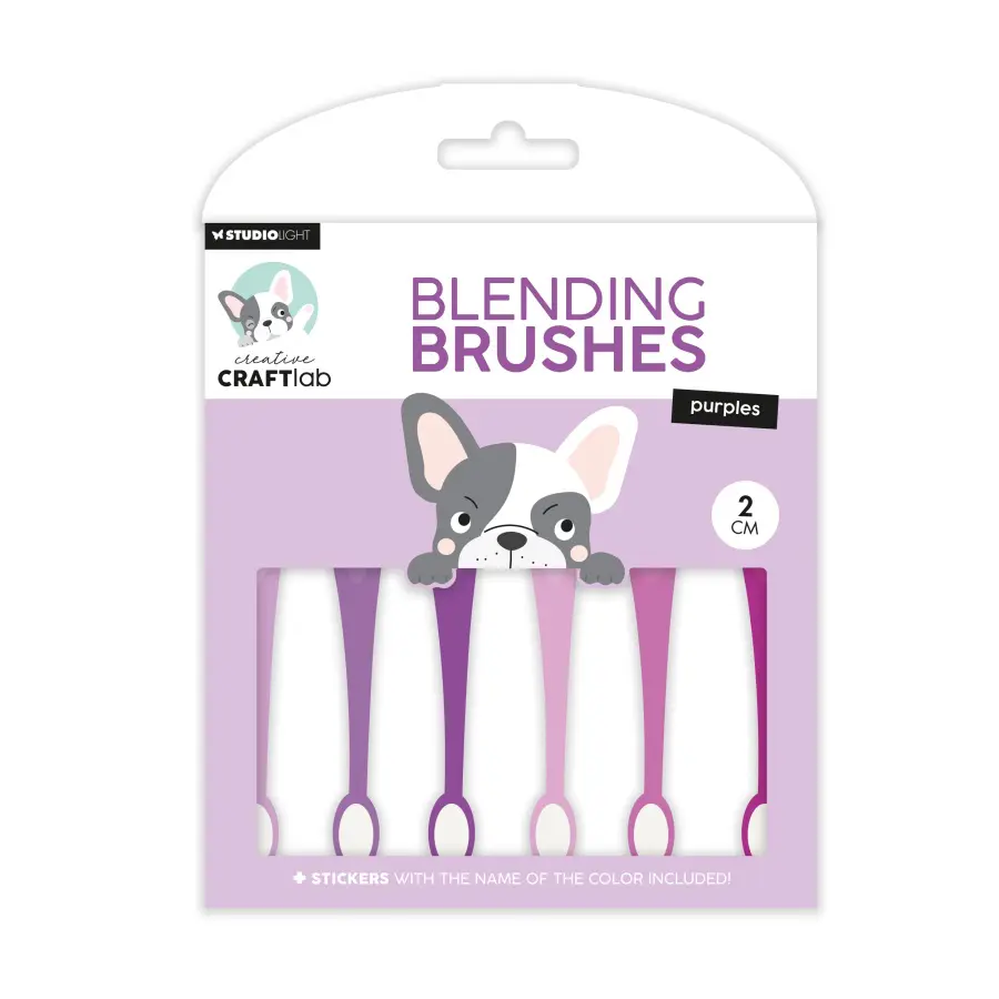 Blending brushes 2 cm purples