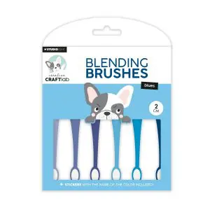 Blending brushes 2 cm blues
