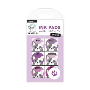 Inktkussens water-reactive pastels purples