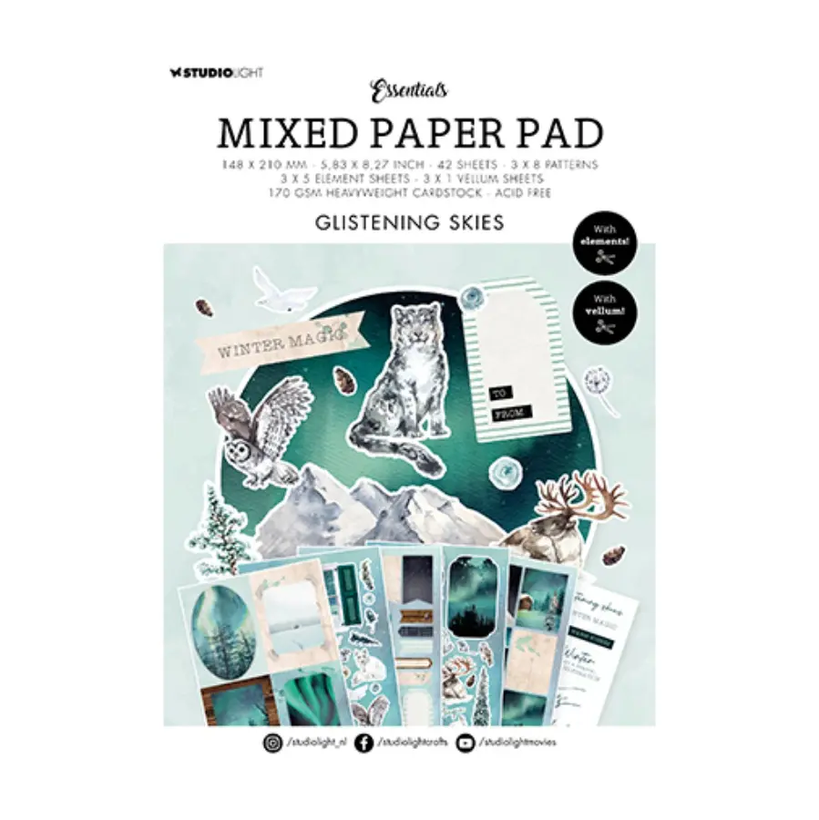 Paperpad glistening skies