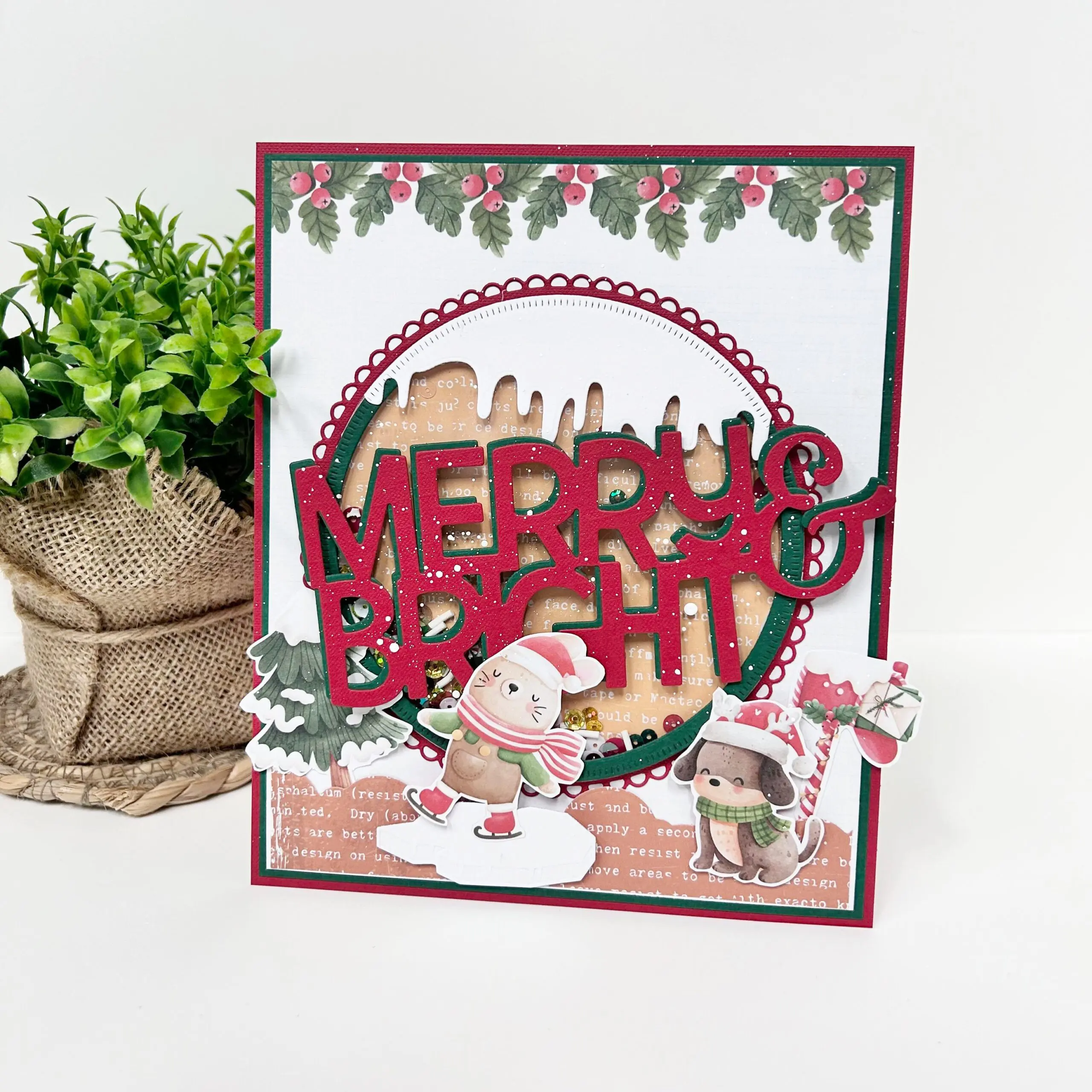 Stansmal wordz xl merry & bright - Afbeelding 4