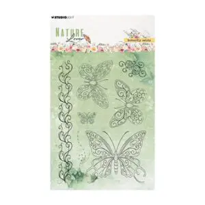 Stempel butterfly swirls