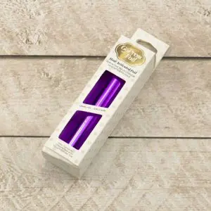 Hot foil deep mirror finish purple
