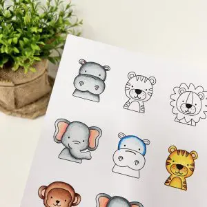Leerzame les nijlpaard en olifant kleuren met CraftLab alcohol markers