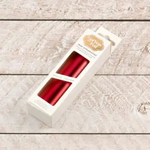 Hot foil matte finish red