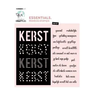 Stencil en stempel kerst