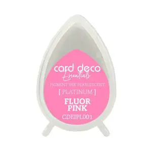 Inktkussen dew drop pearl fluor pink