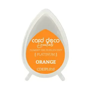 Inktkussen dew drop pearl orange