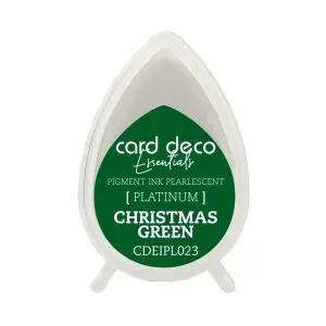Inktkussen dew drop pearl christmas green