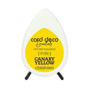 Inktkussen dew drop pure canary yellow