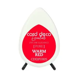 Inktkussen dew drop pure warm red