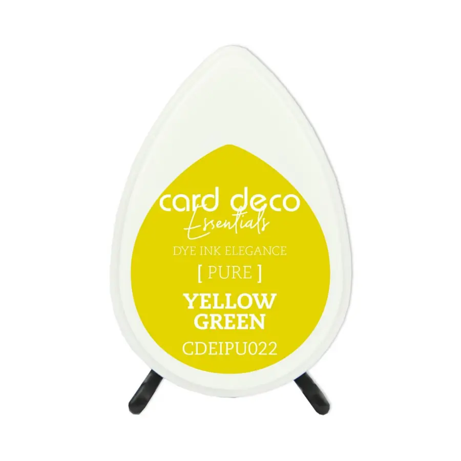Inktkussen dew drop pure yellow green