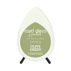 Inktkussen dew drop pure olive green