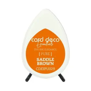 Inktkussen dew drop pure saddle brown