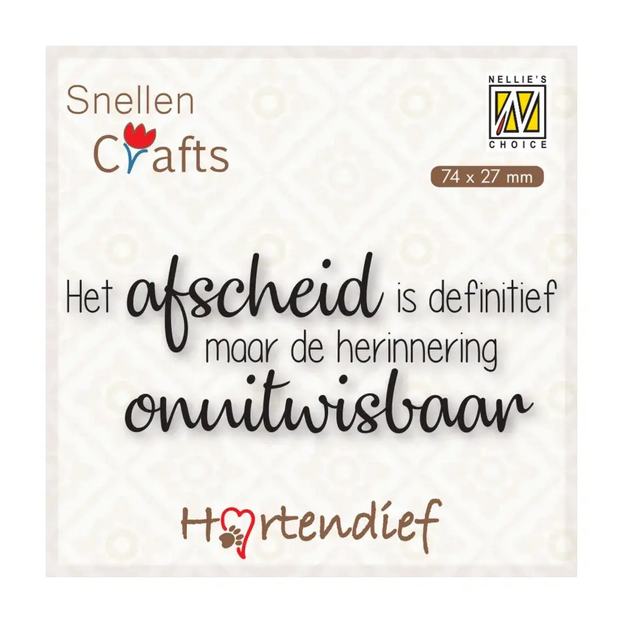 Stempel afscheid