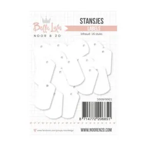 Stansplaatjes witte labels