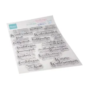 Stempel sprankelende feestdagen