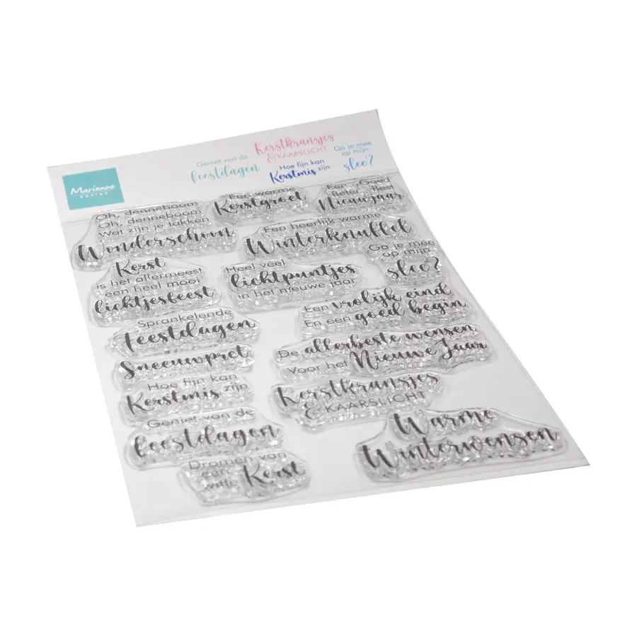 Stempel sprankelende feestdagen