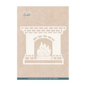 Stencil fireplace