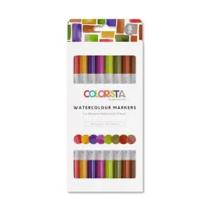 Watercolour markers botanic accents