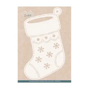 Stencil frosted gold sock
