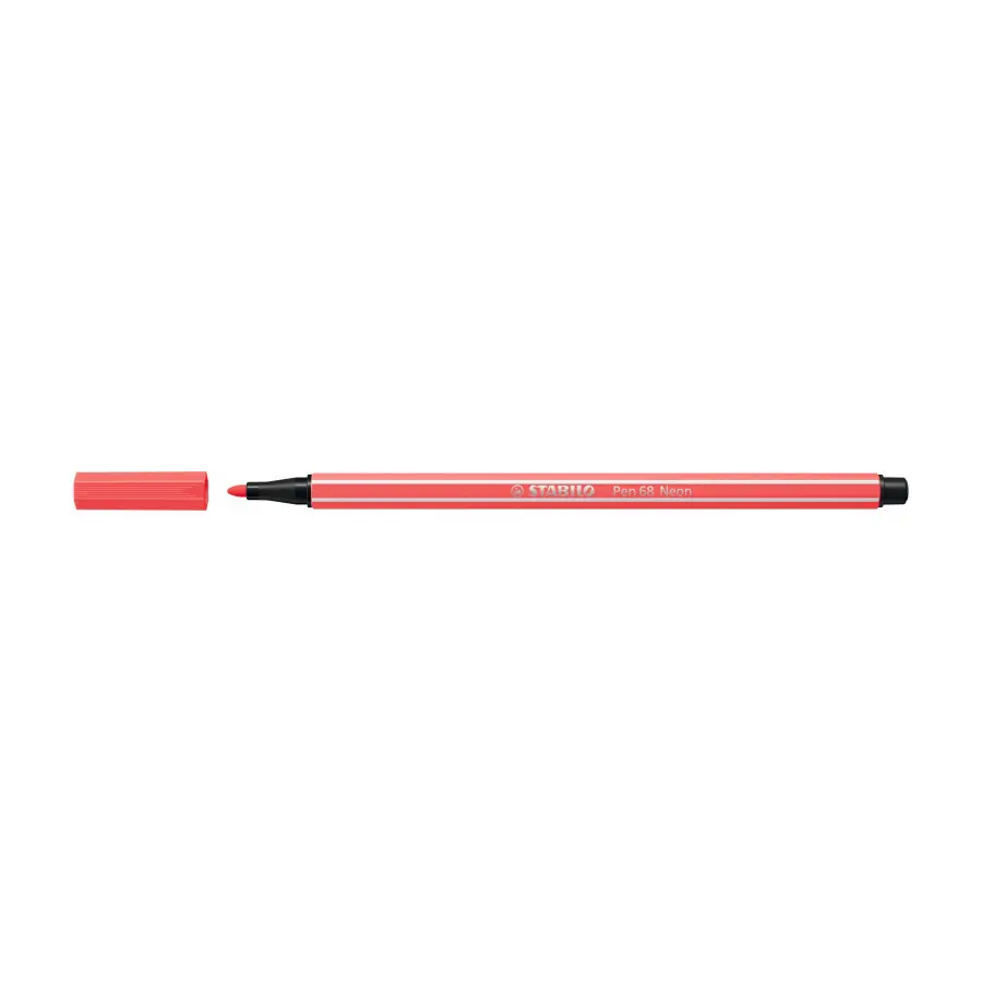 Premium viltstift pen 68 neon rood - Afbeelding 2