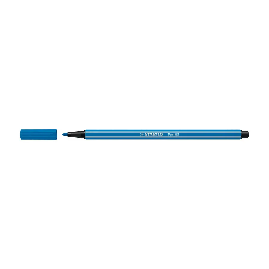 Premium viltstift pen 68 neon blauw - Afbeelding 2