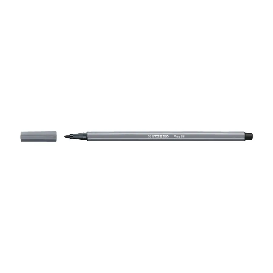 Premium viltstift pen 68 middel koudgrijs