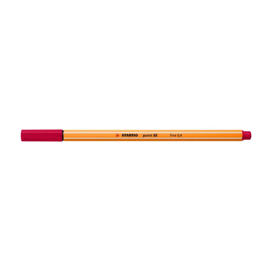 Fineliner point 88 donkerrood