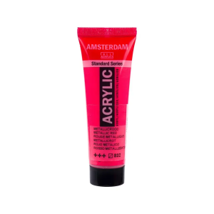 Amsterdam acrylverf metallic rood