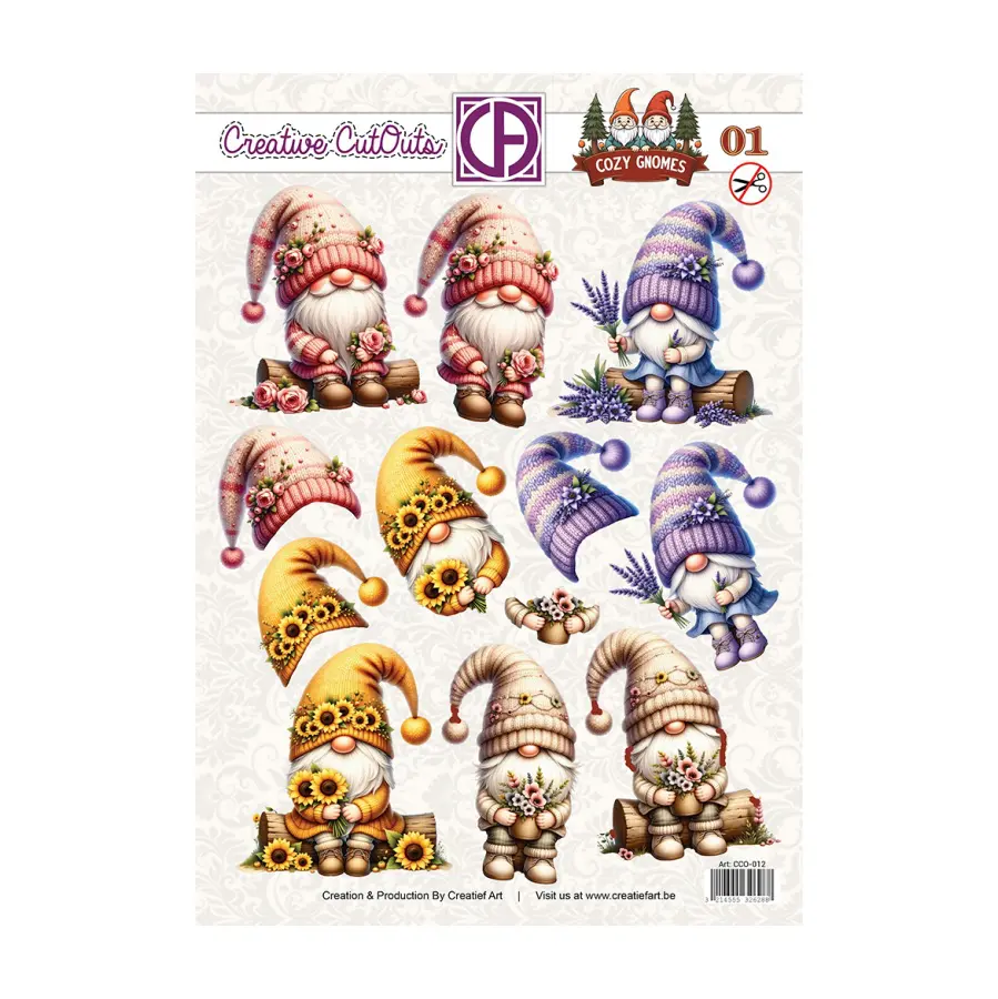 Collagevel cozy gnomes 1