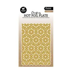 Stansmal hotfoil snow pattern