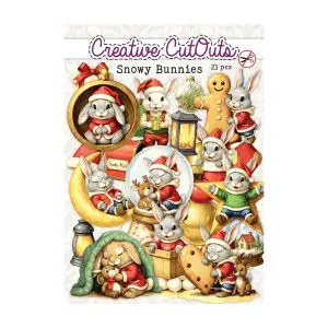 Stansplaatjes snowy bunnies