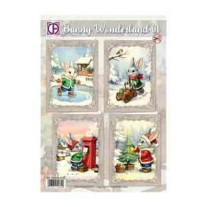 Kaartenpakket bunny wonderland