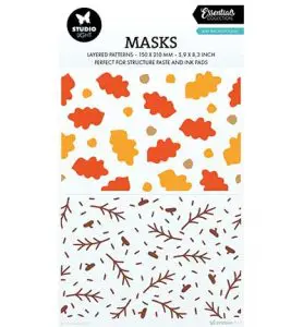 stencil leaf background